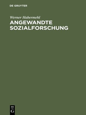 cover image of Angewandte Sozialforschung